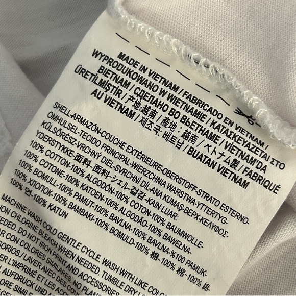 ❤️ Vans Women's White Floral Sleeve Raglan Tee M - Picture 7 of 10